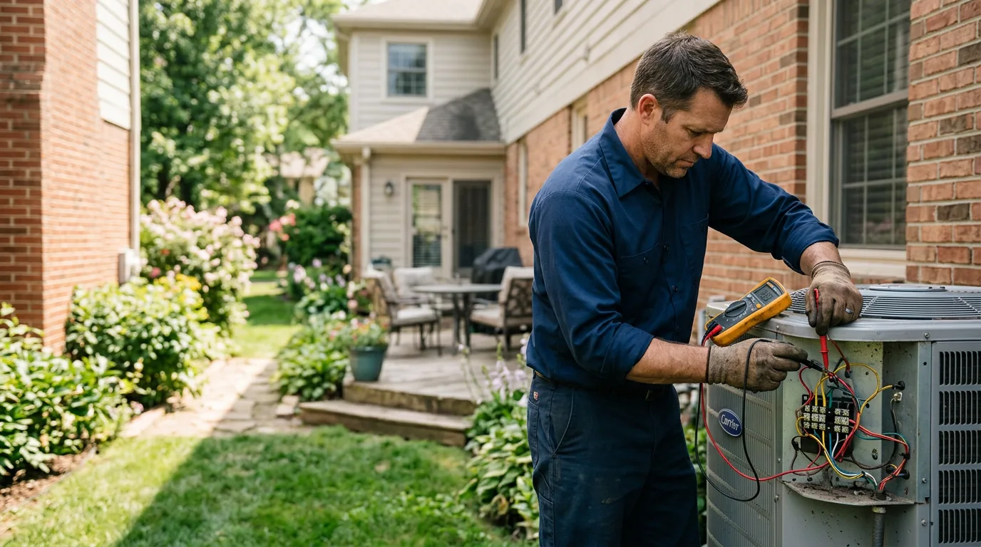 HVAC technician working near Rockledge, GA